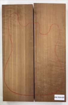 Body Alder, European, AA Caramel, 2-pcs., Unique Piece #025